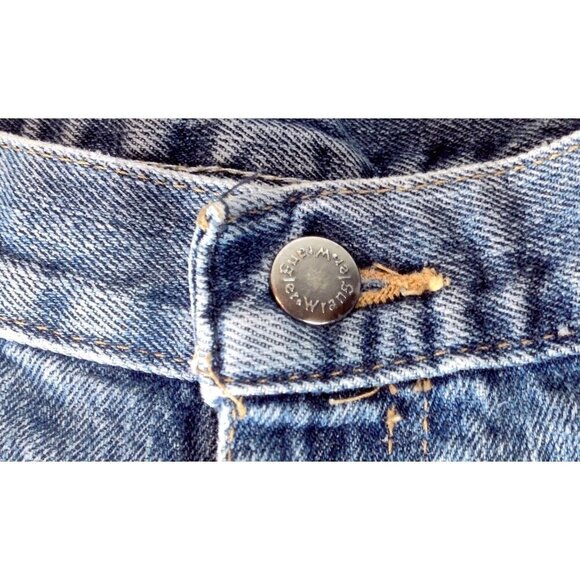 Wrangler Jeans Blue Denim PreOwned 36x32 Relaxed Fit Cotton Western Straight Cut - Picture 5 of 10
